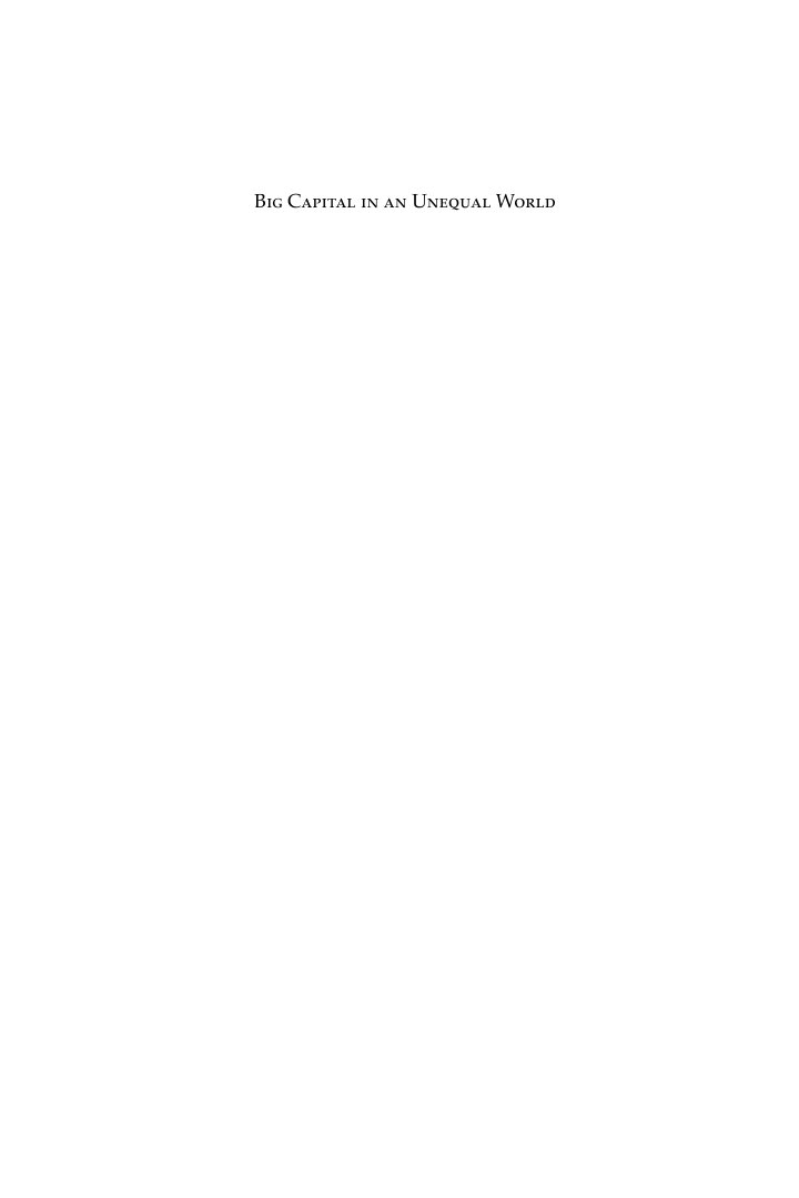 Cover of Big Capital in an Unequal World