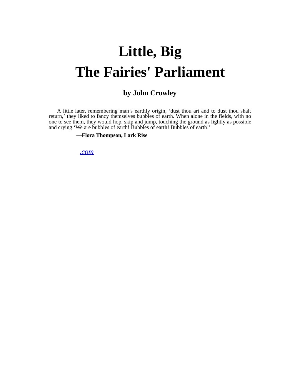 Cover of Little, Big