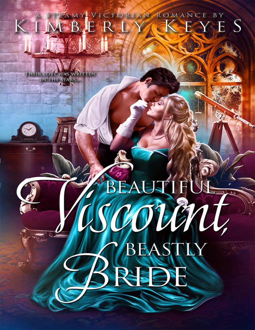 Cover of Beautiful Viscount, Beastly Bride: A Steamy Victorian Romance (Hidden Hearts Book 3)