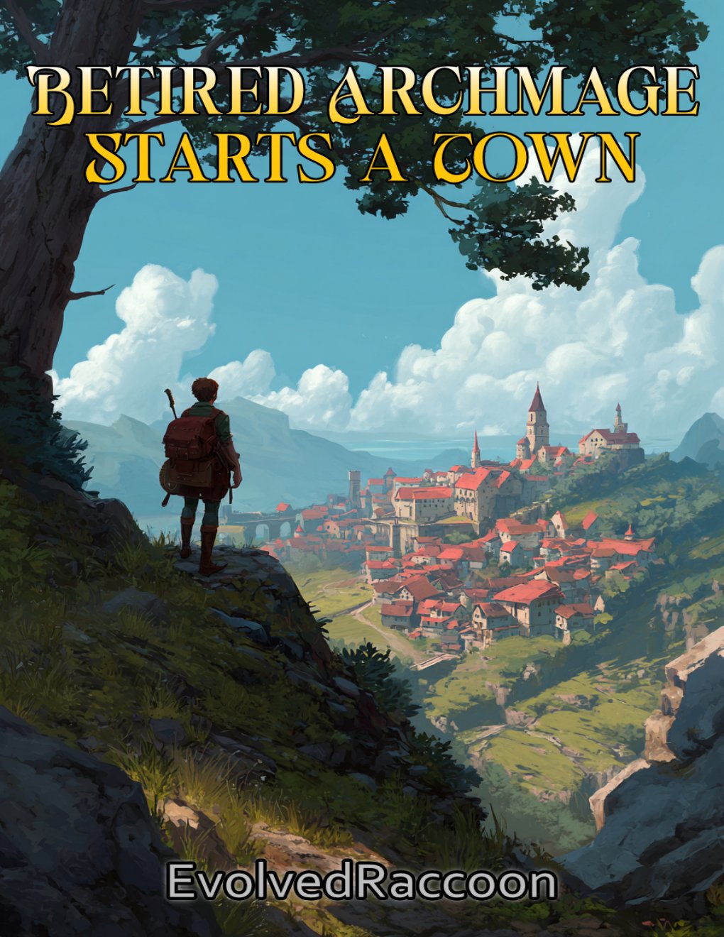 Cover of Retired Archmage Starts a Town: OP MC Cozy Slice of Life Litrpg