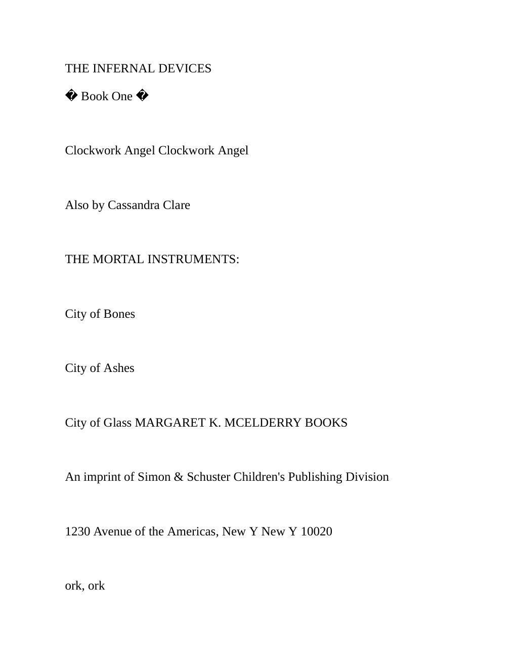 Cover of Clockwork Angel - Cassandra Clare