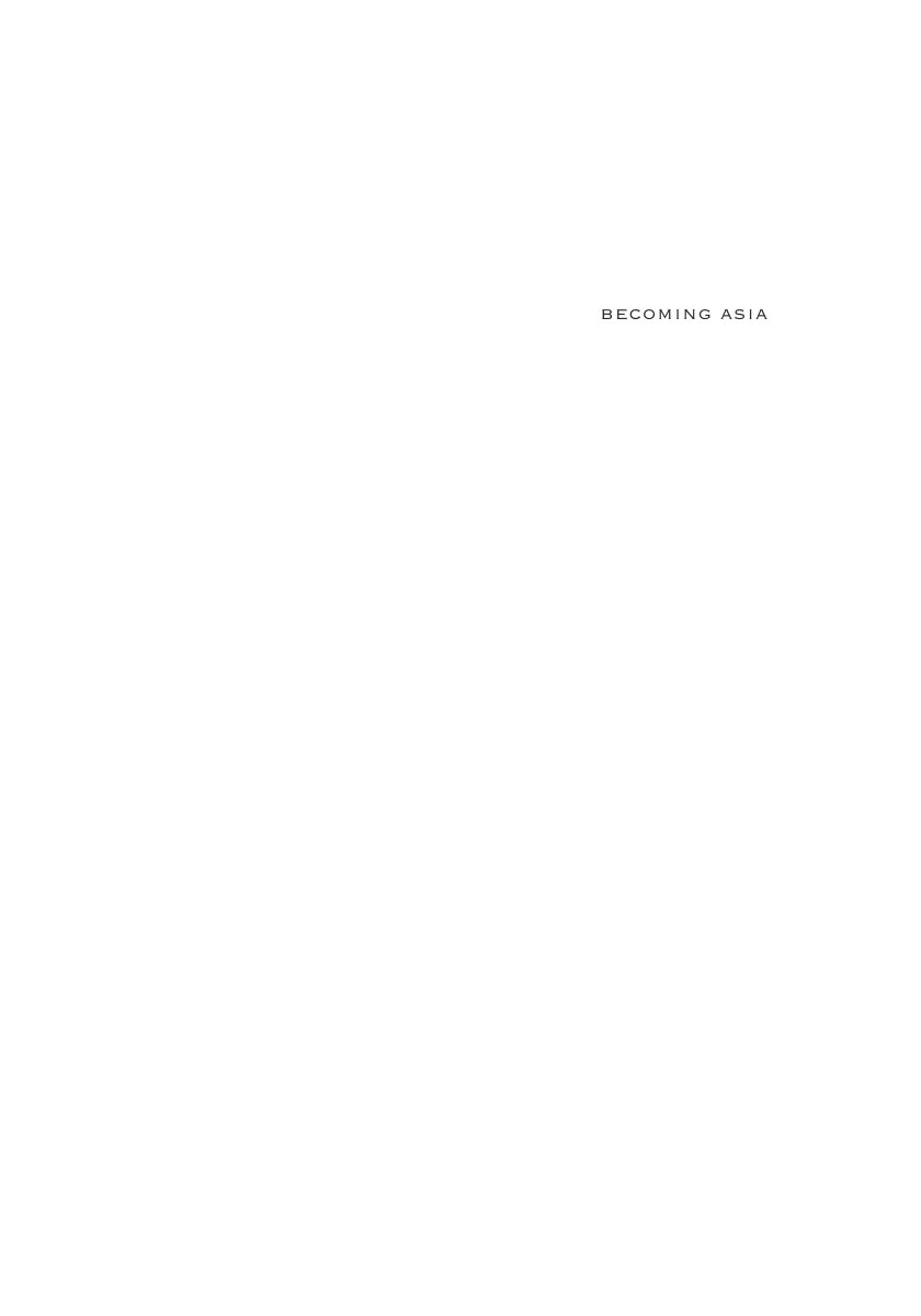 Cover of becoming asia
