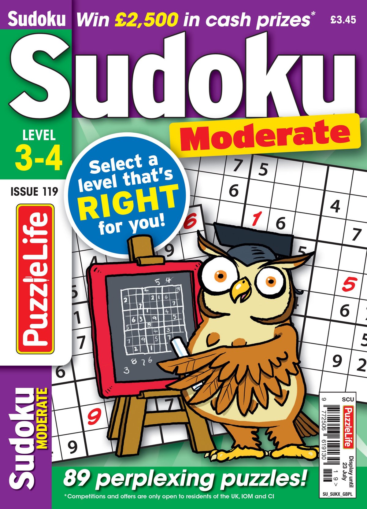 Cover of Puzzlelife Sudoku Moderate (2026)