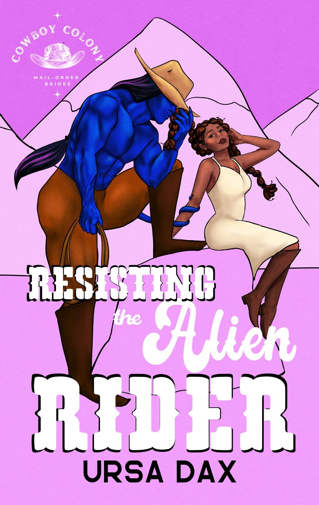 Cover of Resisting the Alien Rider (Cowboy Colony Mail-Order Brides Book 3)