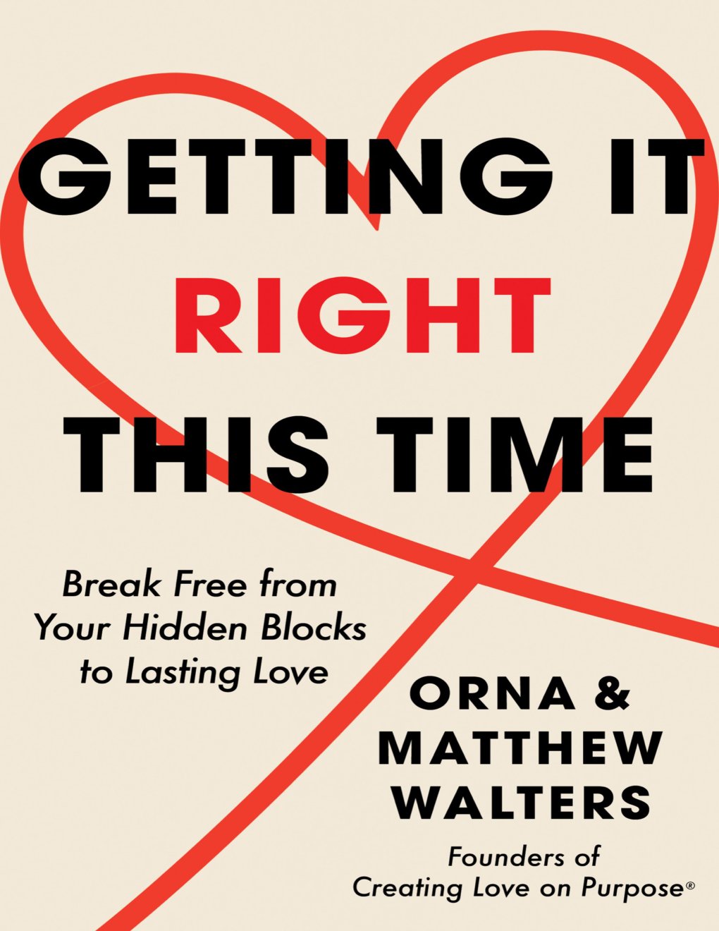 Cover of Getting It Right This Time- Break Free from Your Hidden Blocks to Lasting Love (1994)