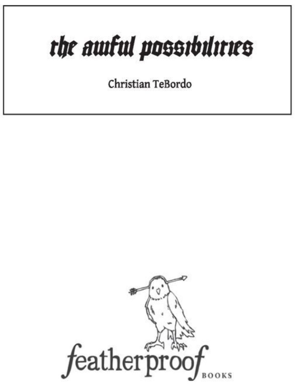 Cover of The Awful Possibilities (2010)