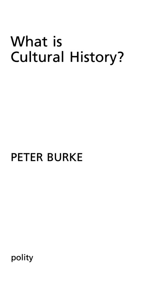 Cover of Cultural History?