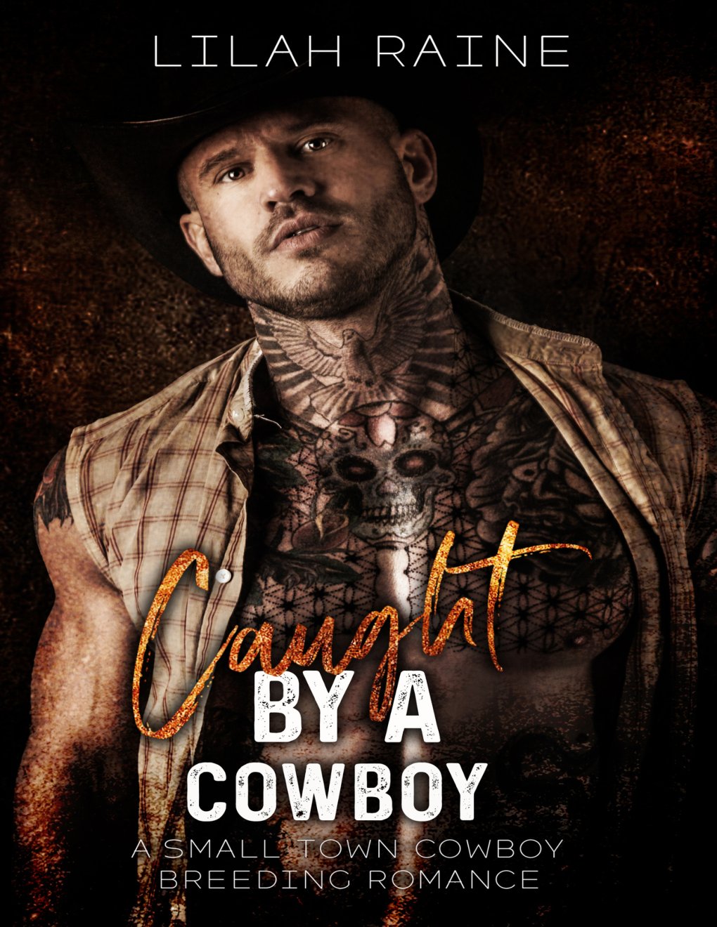 Cover of Caught By A Cowboy: A Small Town Cowboy Breeding Romance