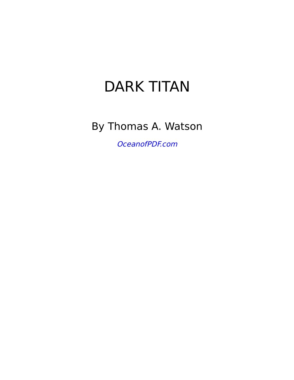 Cover of Dark Titan Journey (2015)