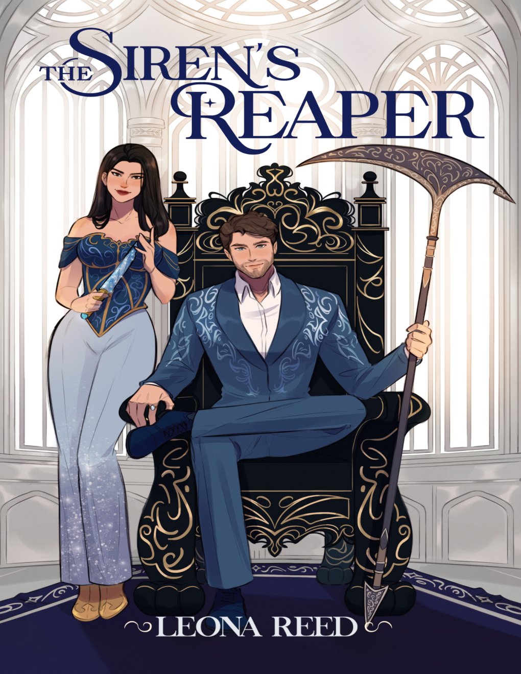 Cover of The Siren's Reaper: A Fated mates Reverse Grumpy x Sunshine romance (Tangled Fates series Book 2)