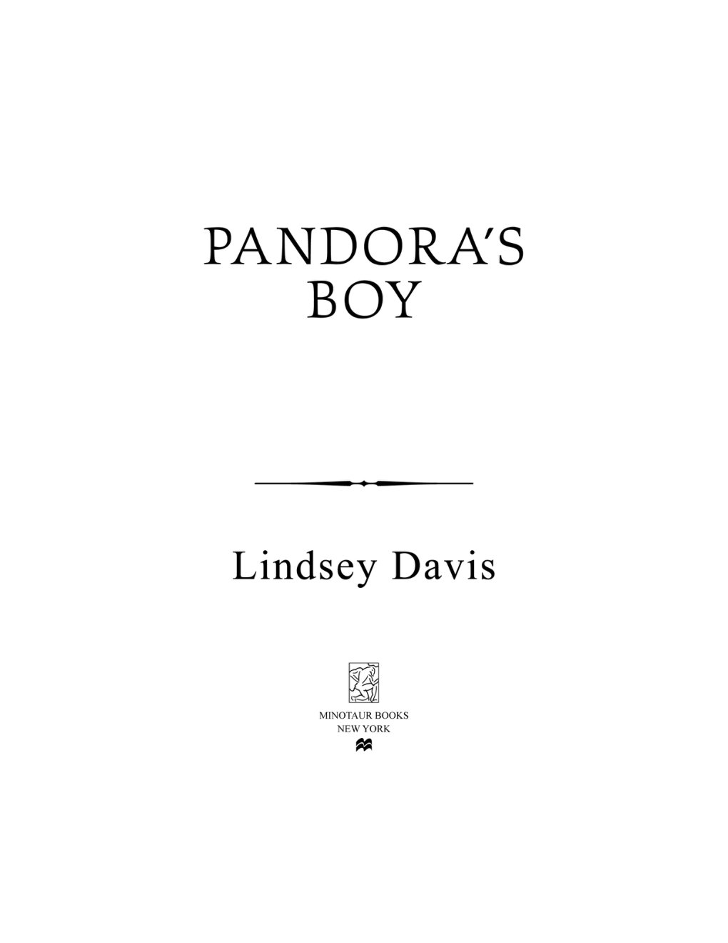 Cover of Pandora's Boy