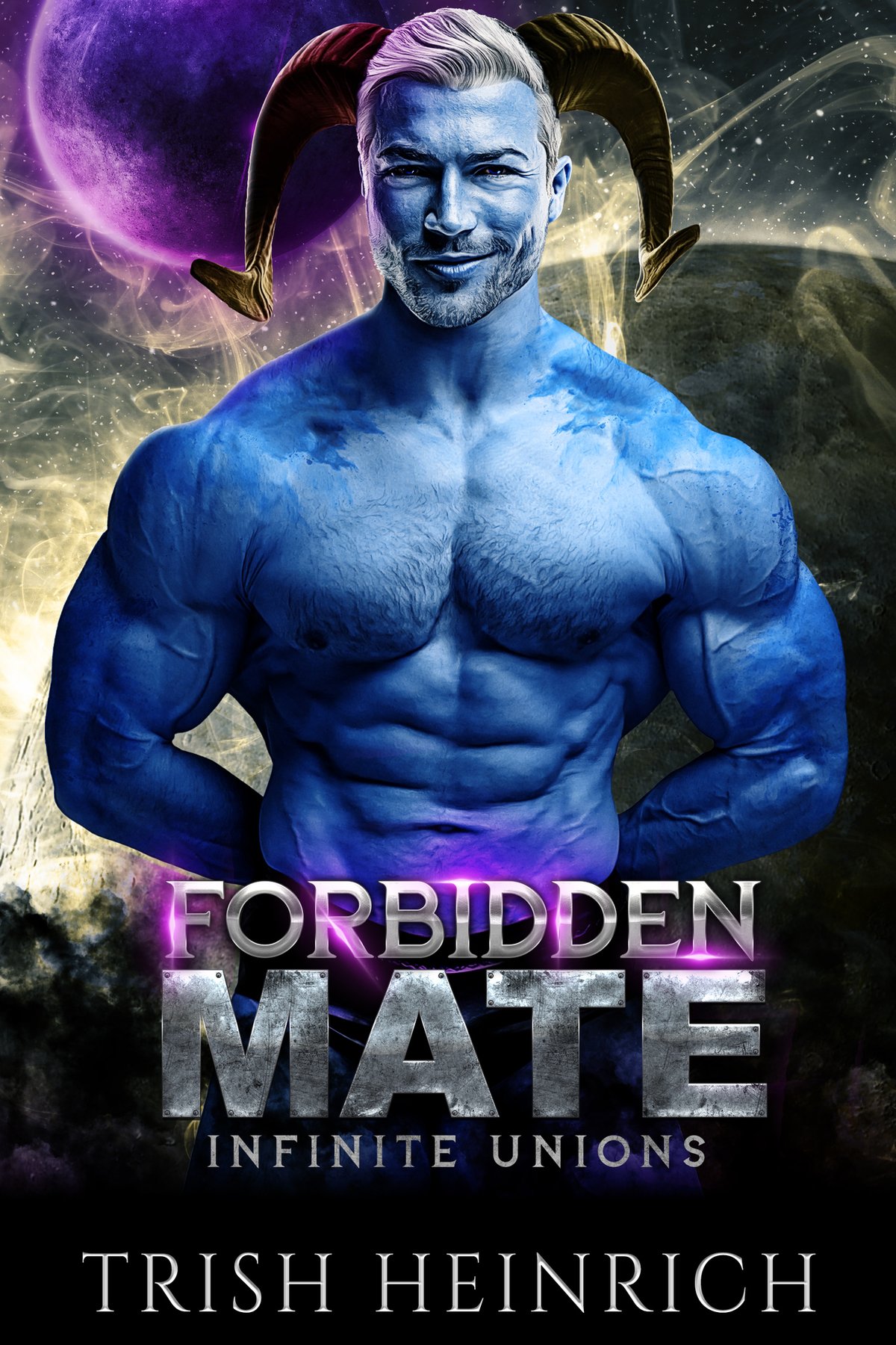 Cover of Forbidden Mate: A Haters to Lovers Alien Romance (Infinite Unions: Intrepid Alien Mates Book 3)