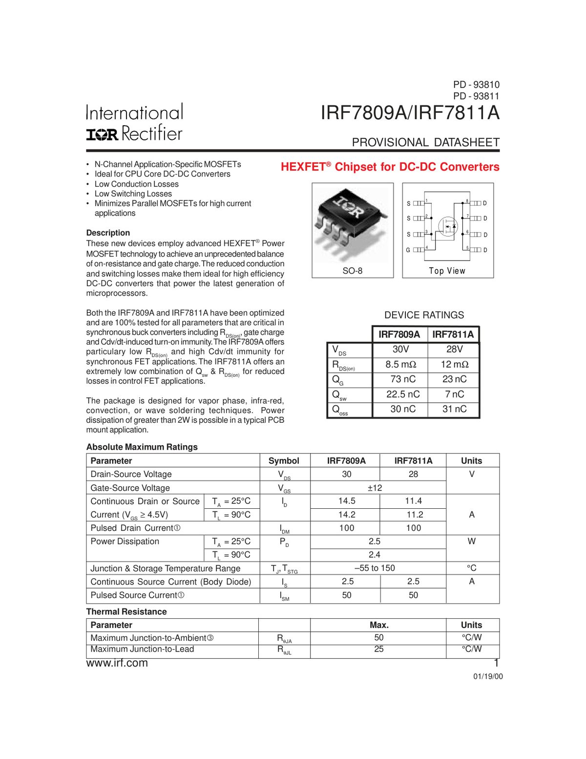 Cover of Irf7809A 11A X1 prov.p65 (1800)