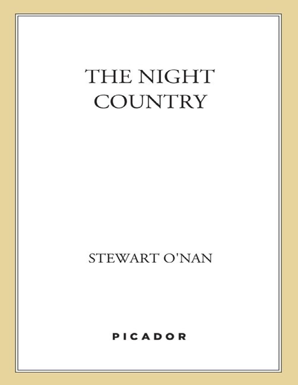 Cover of The Night Country