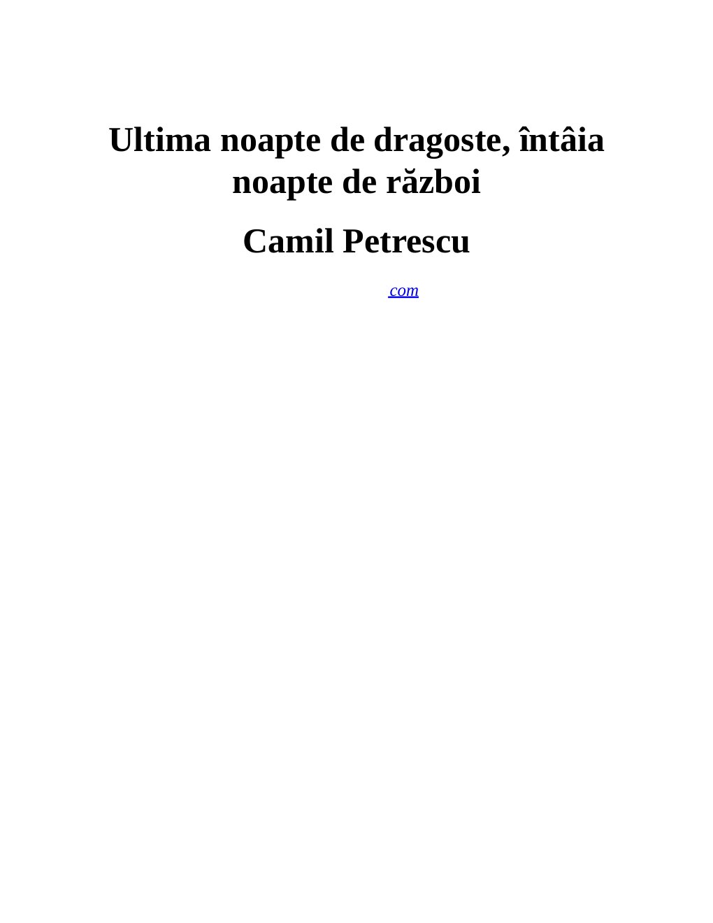 Cover of Ultima noapte de dragoste, întâia noapte de război