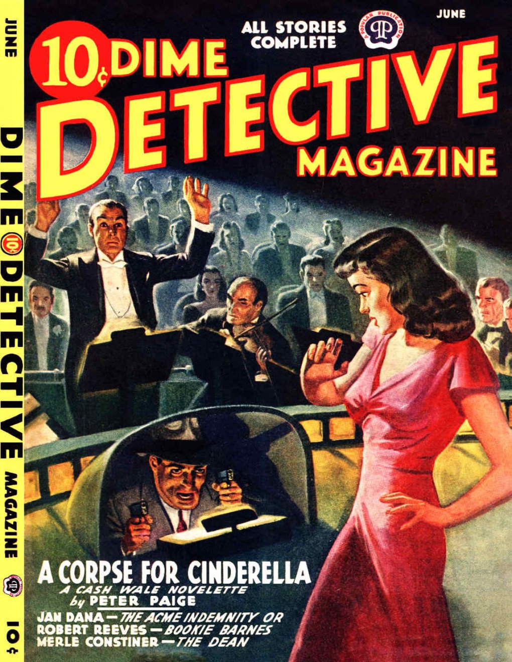 Cover of Dime Detective Magazine June 1942