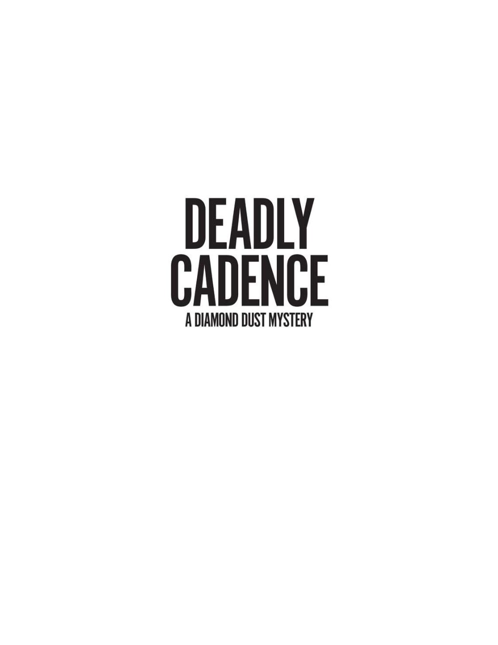 Cover of Deadly Cadence