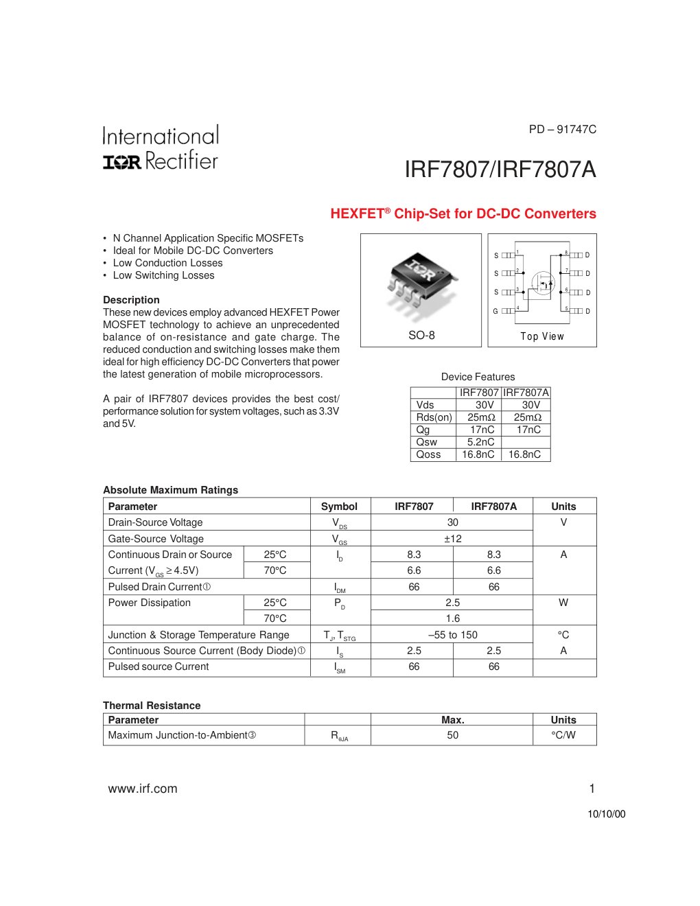 Cover of IRF7807&A.P65