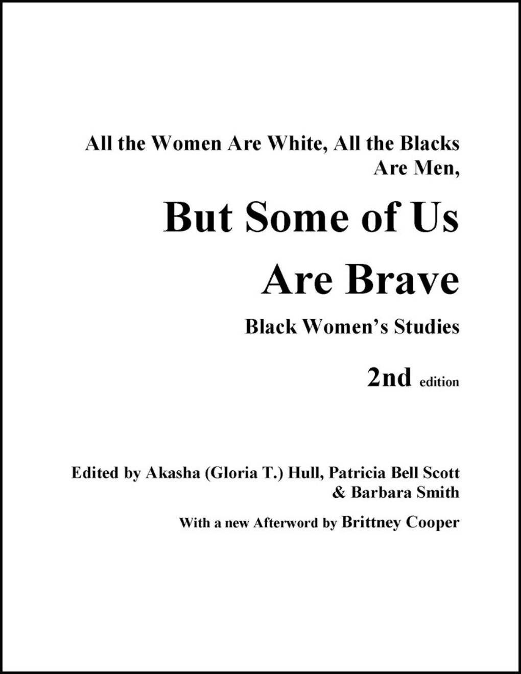 Cover of But Some of Us Are Brave