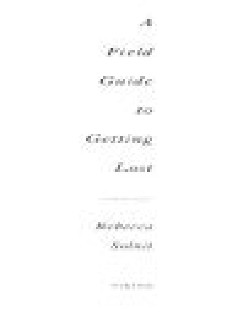 Cover of A Field Guide to Getting Lost