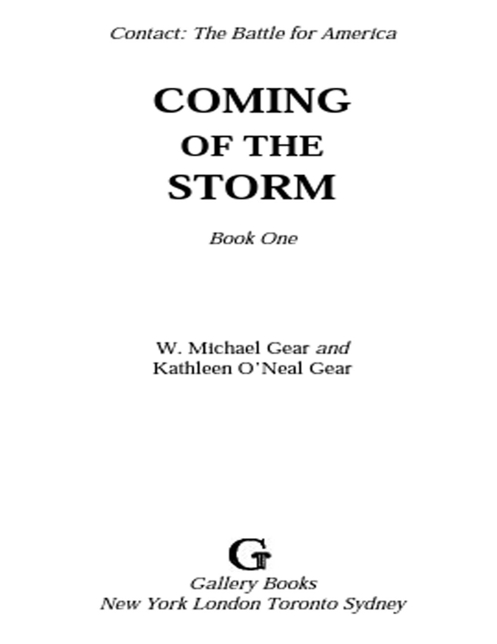 Cover of Coming of the Storm