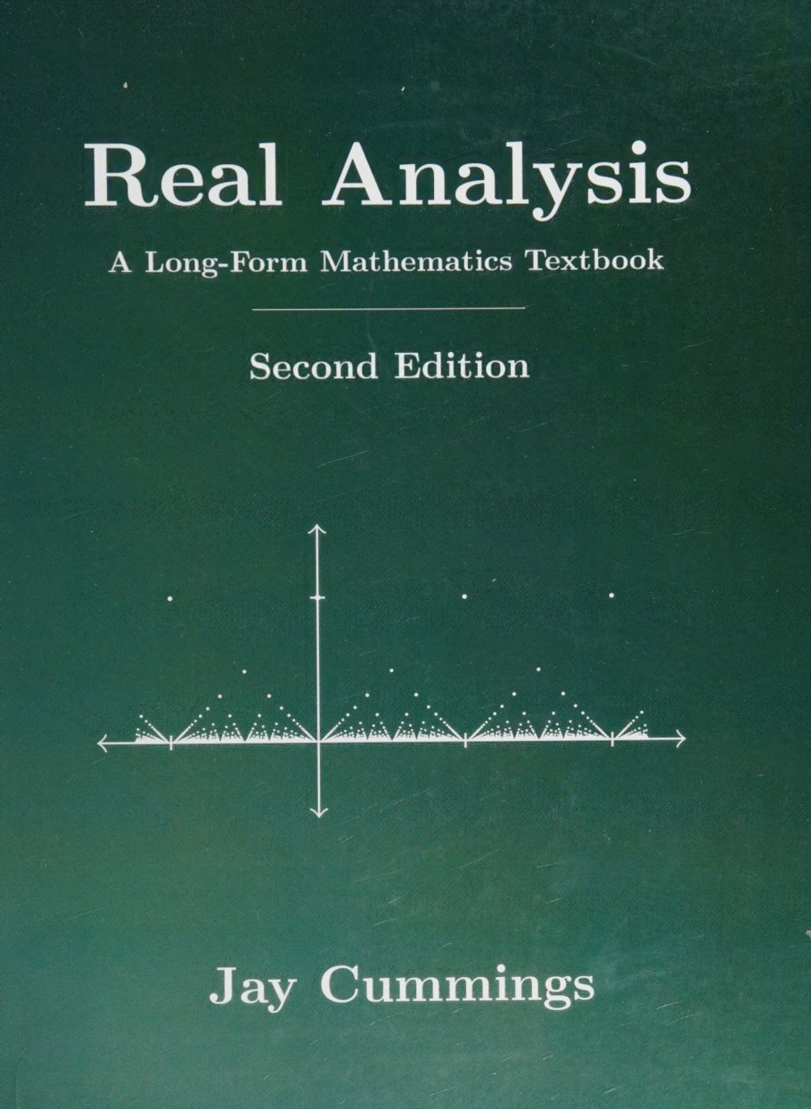 Cover of Real analysis : a long-form mathematics textbook