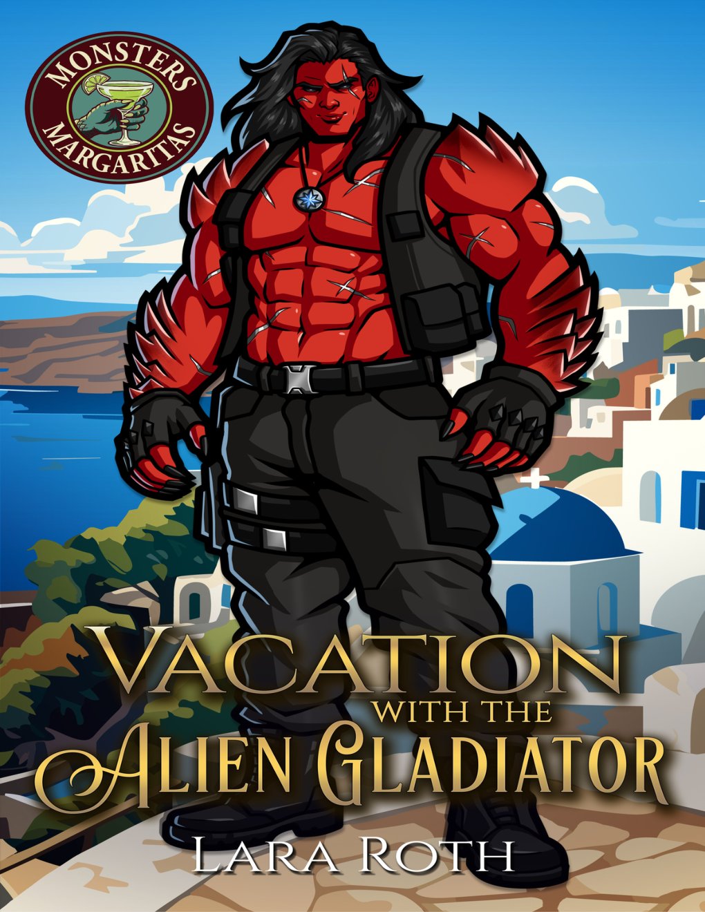 Cover of Vacation with the Alien Gladiator: A Steamy Monster Romance
