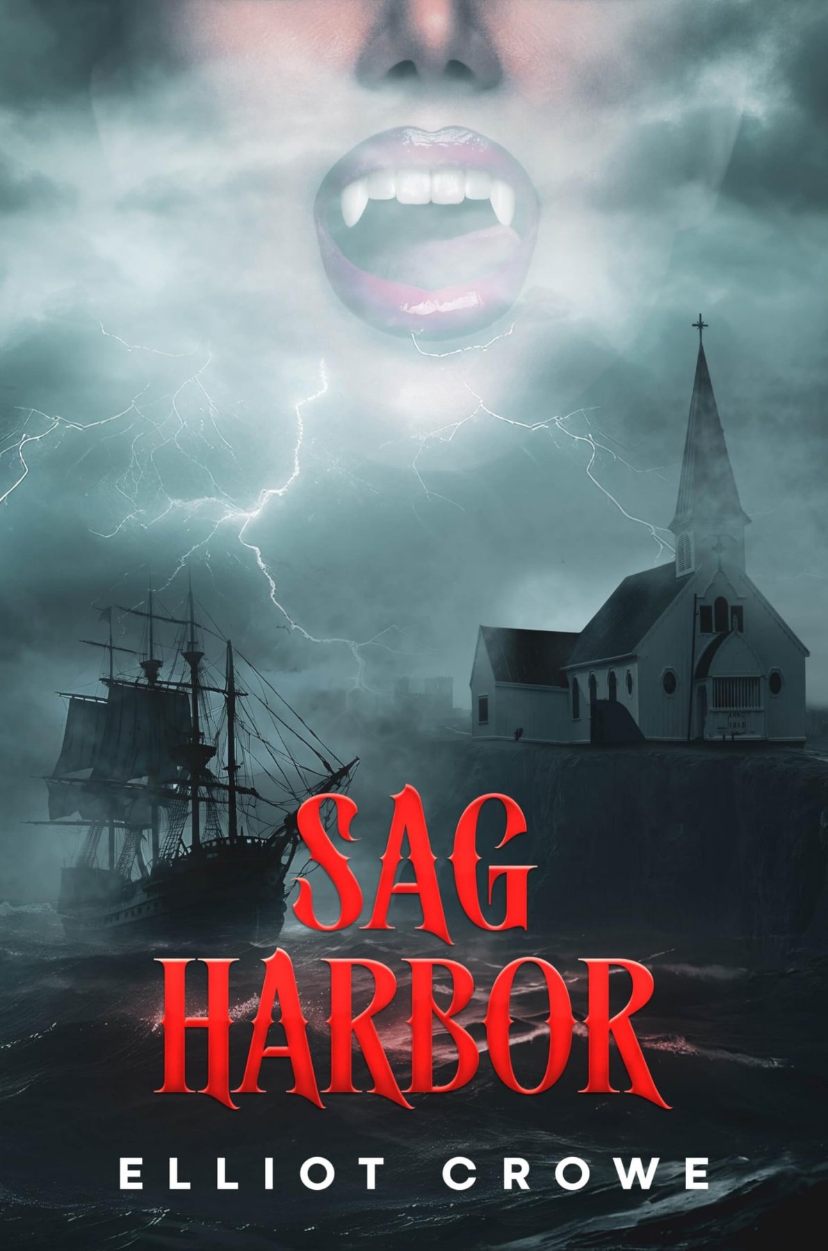 Cover of Sag Harbor: an American Gothic Horror novel set in a small, isolated whaling town in the 1870s