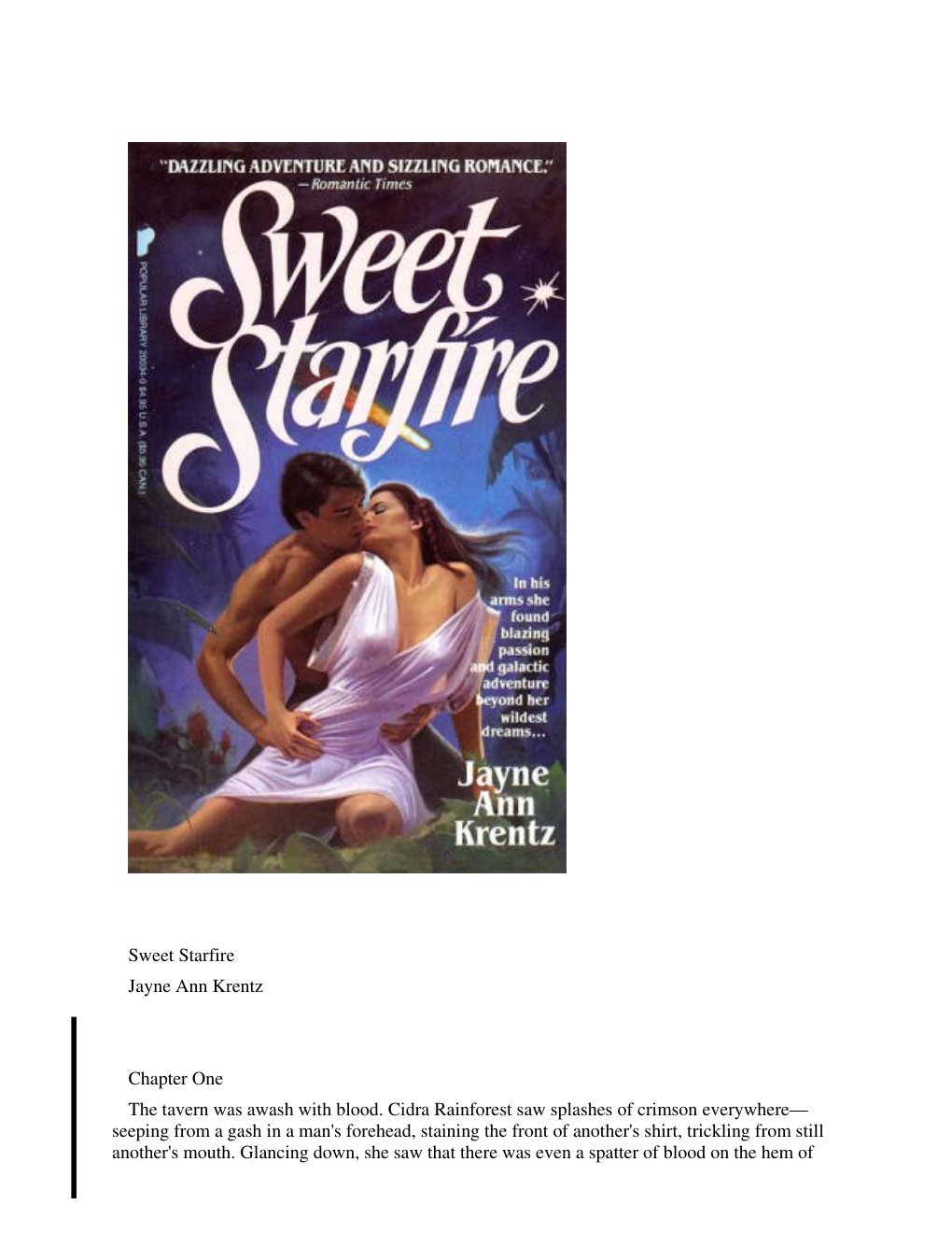 Cover of Sweet Starfire
