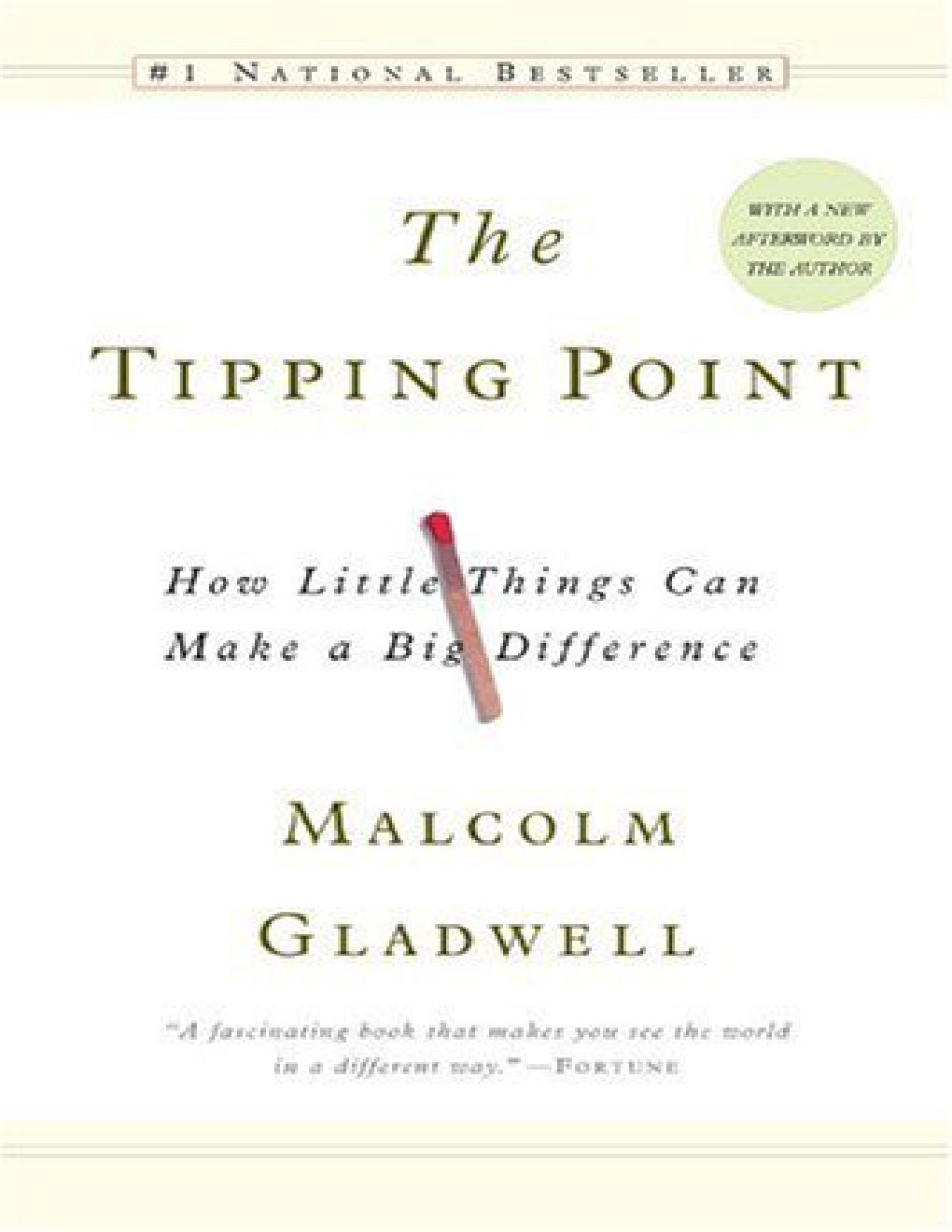 Cover of The tipping point: how little things can make a big difference