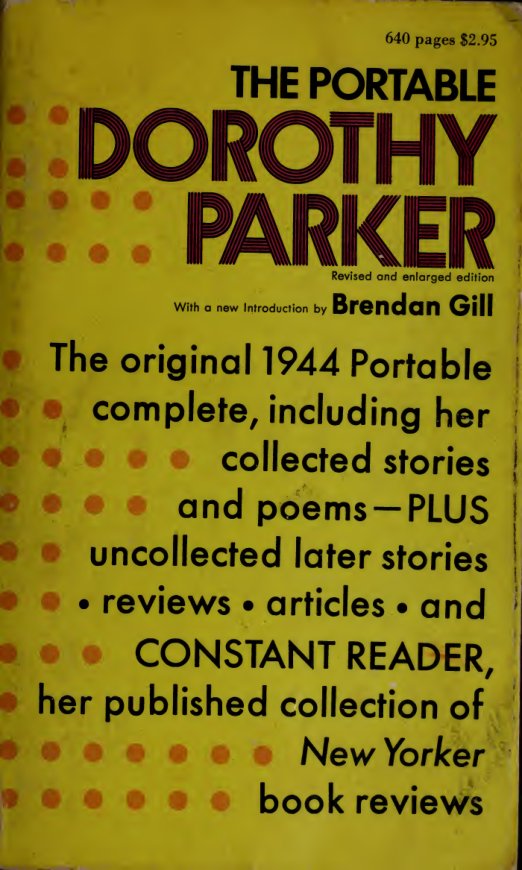 Cover of The portable Dorothy Parker
