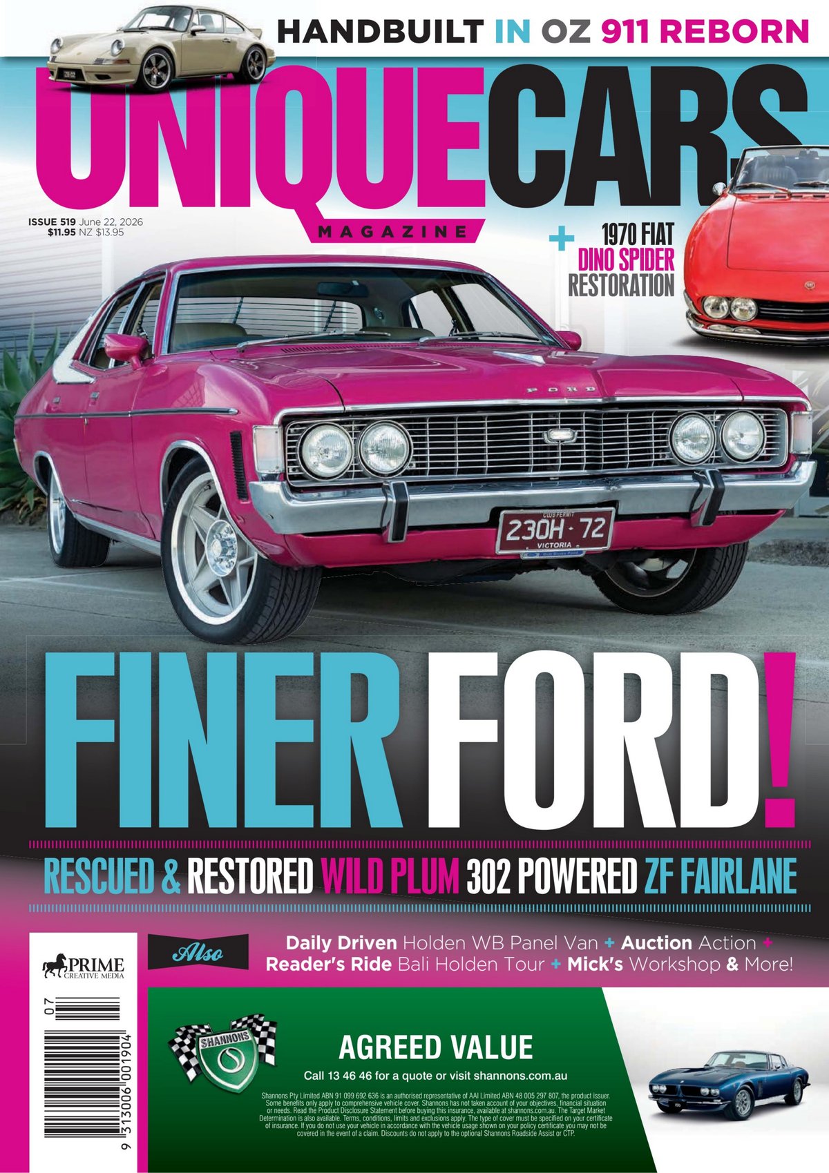 Cover of Unique Cars Magazine Issue 519