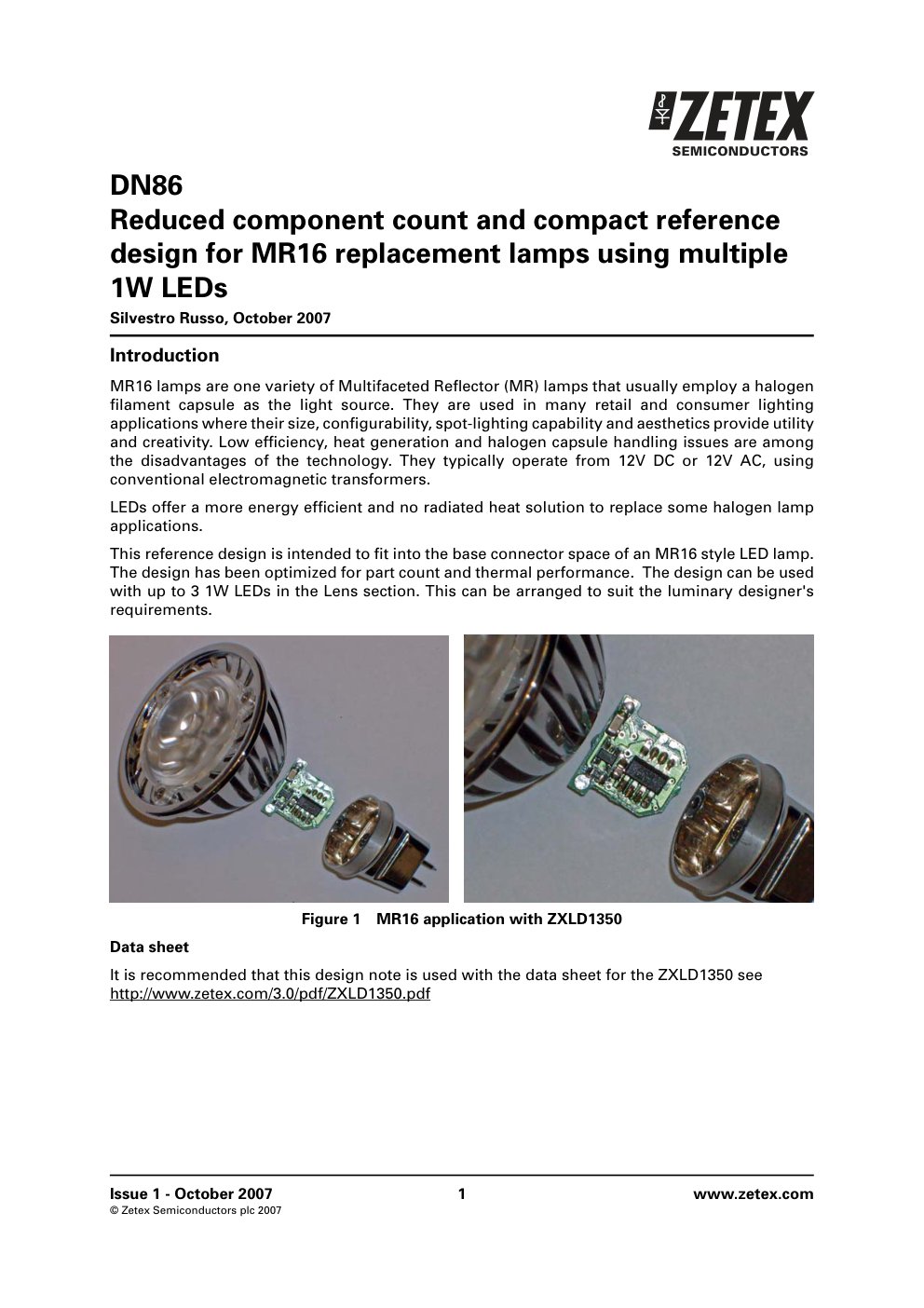 Cover of DN84 ZXSC400 Driving 3W high power LEDs