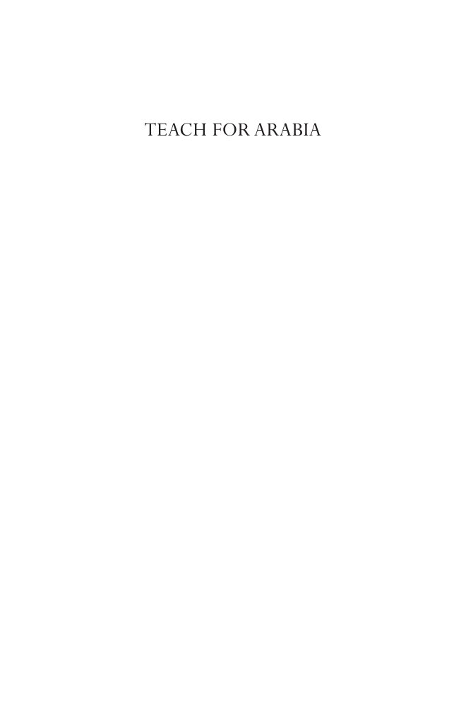 Cover of TEACH FOR ARABIA