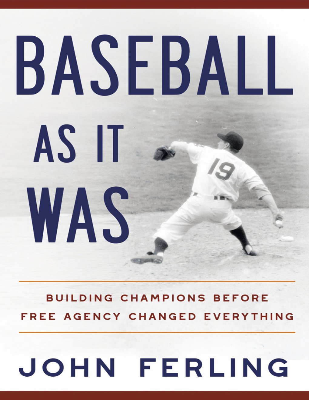 Cover of Baseball As It Was