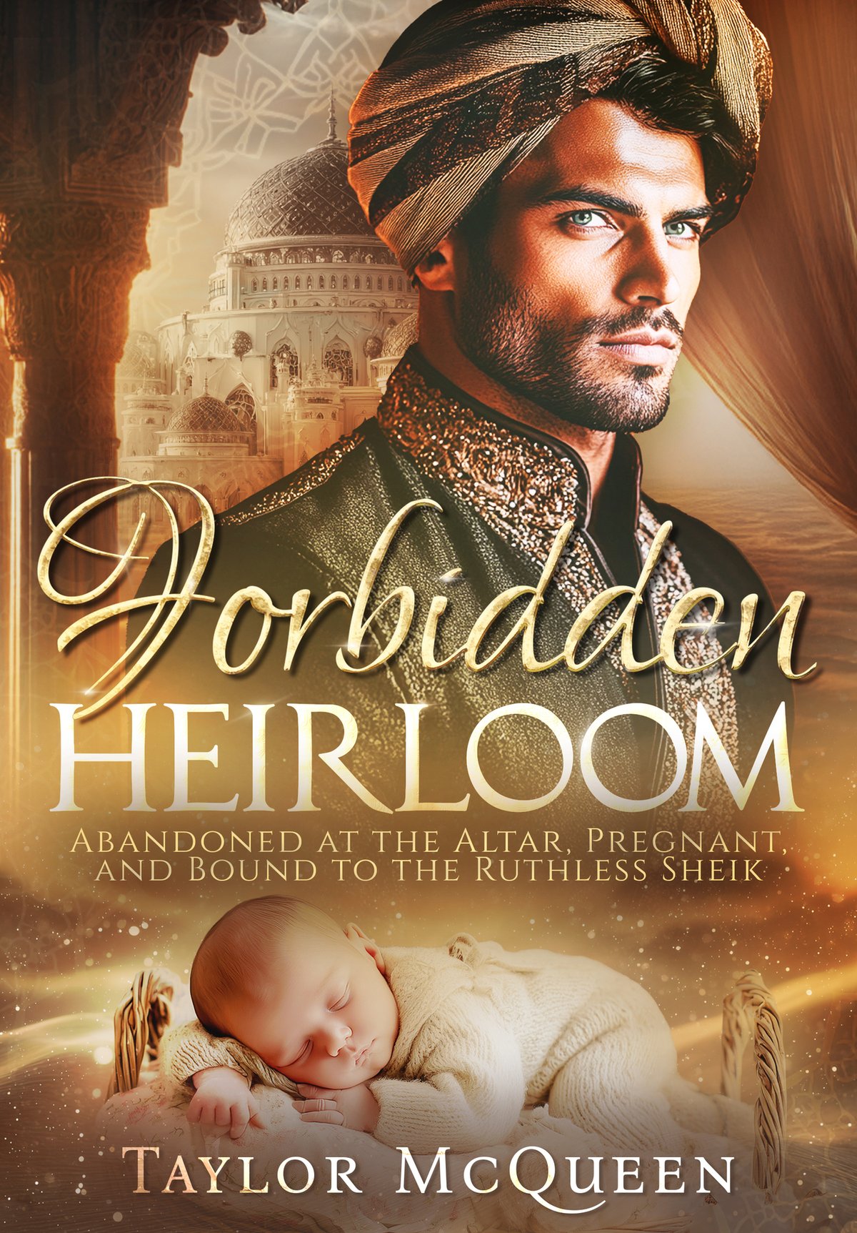 Cover of Forbidden Heirloom: Abandoned at the Altar, Pregnant, and Bound to the Ruthless Sheik