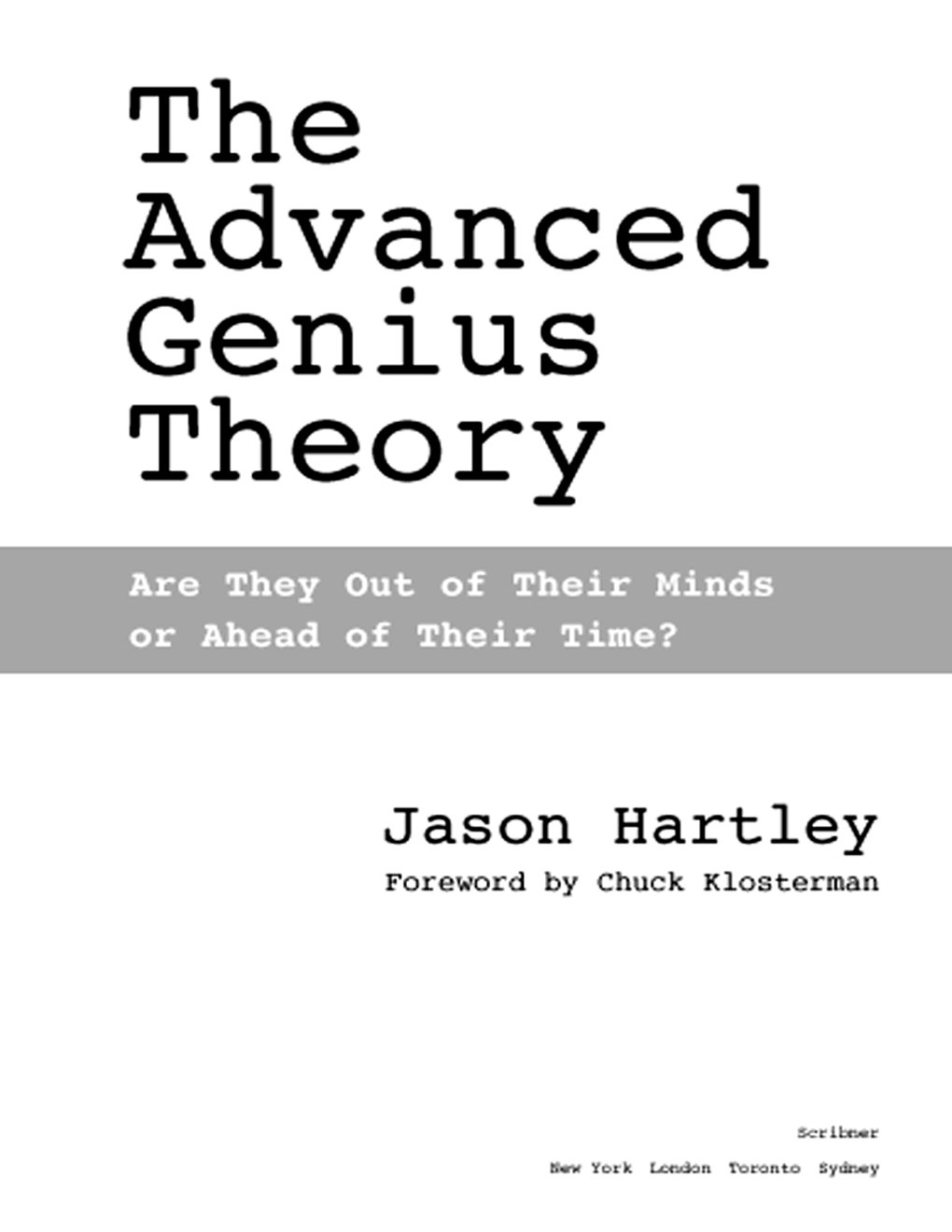 Cover of The Advanced Genius Theory