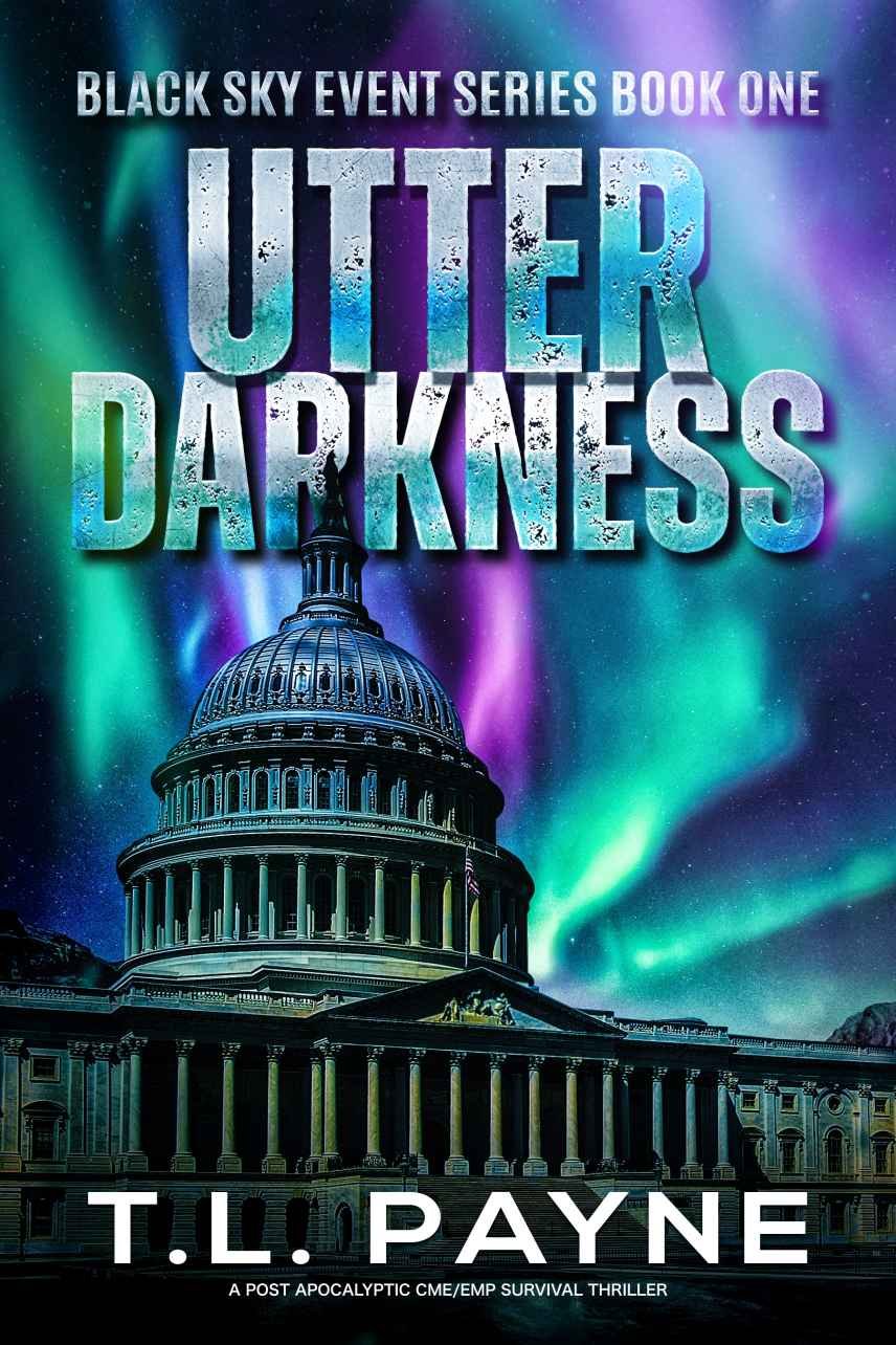 Cover of Utter Darkness: A Post Apocalyptic CME/EMP Survival Thriller (Black Sky Event, Book 1)
