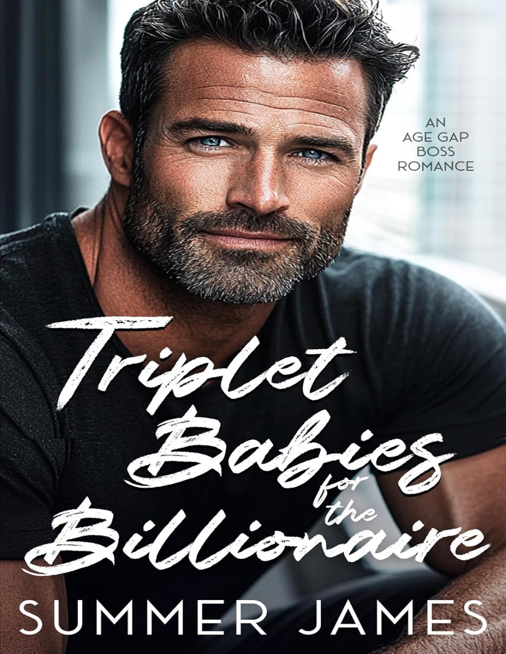 Cover of Triplet Babies for the Billionaire: An Age Gap Boss Romance (Happy Ever Alpha Daddies)