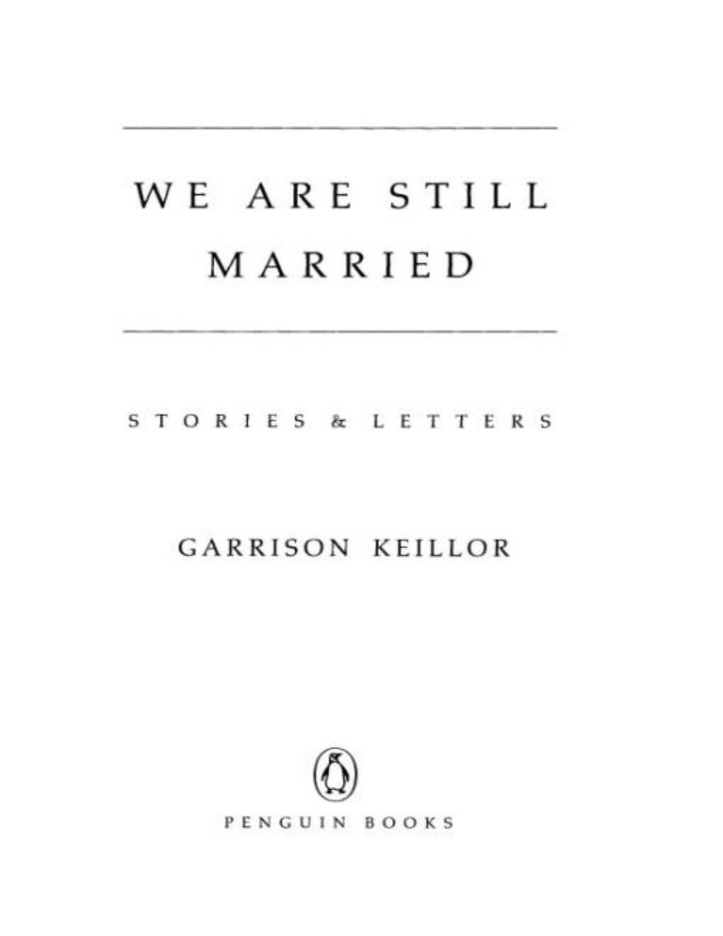 Cover of We Are Still Married