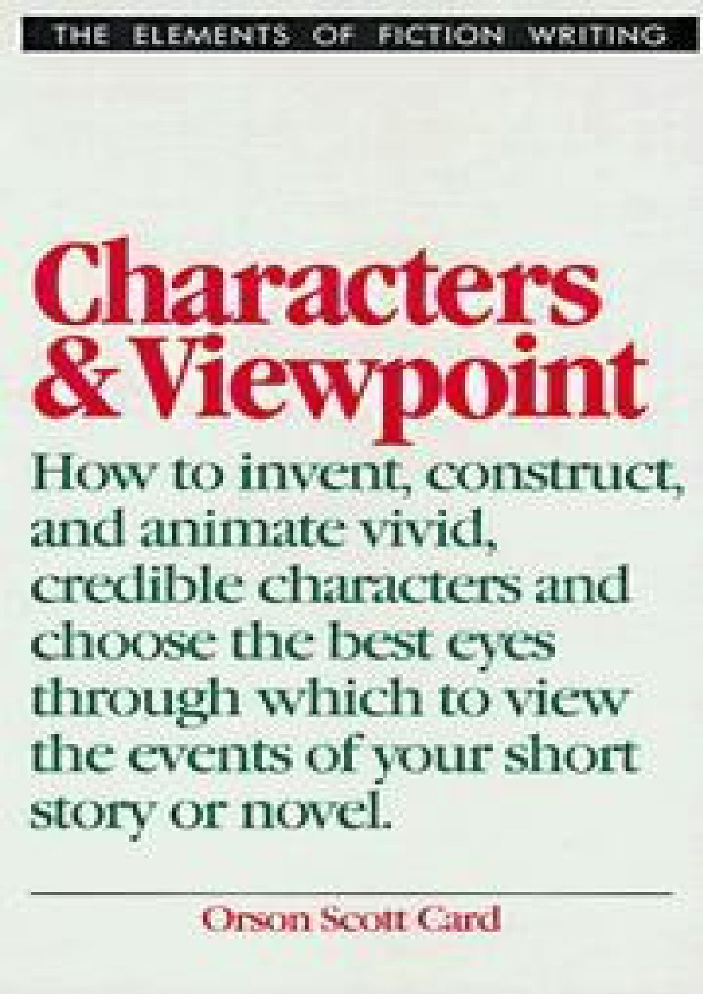 Cover of Characters and Viewpoint