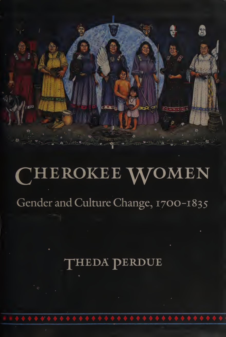 Cover of Cherokee women : gender and culture change, 1700-1835