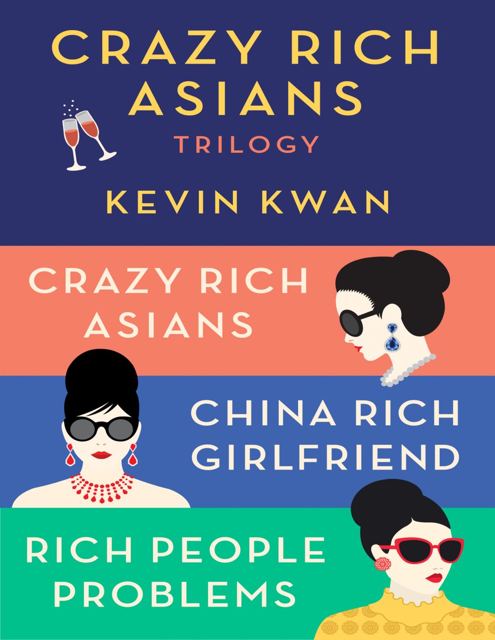 Cover of The Crazy Rich Asians Trilogy Box Set