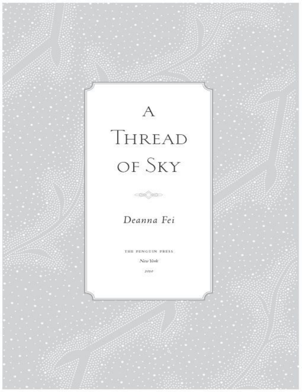 Cover of A Thread of Sky