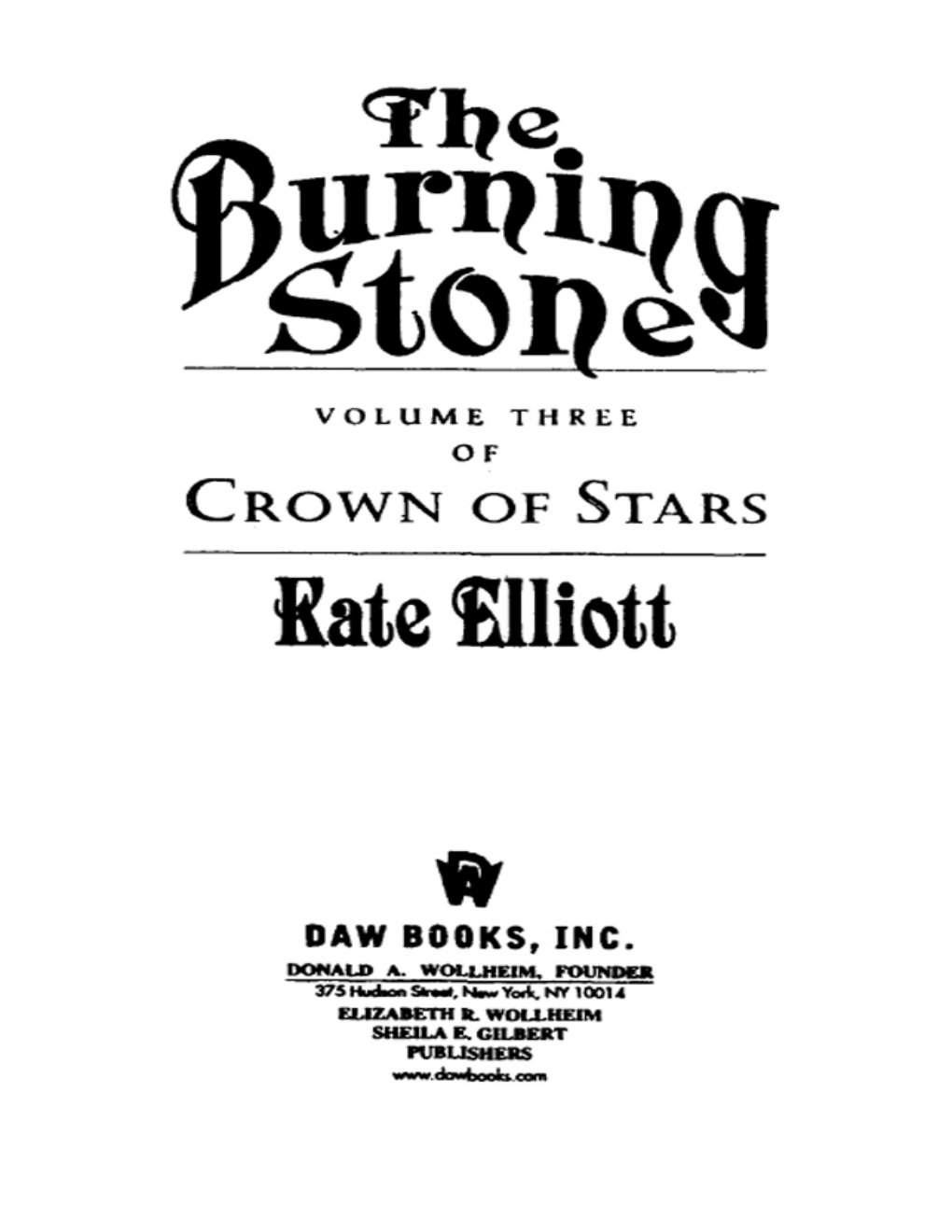 Cover of The Burning Stone