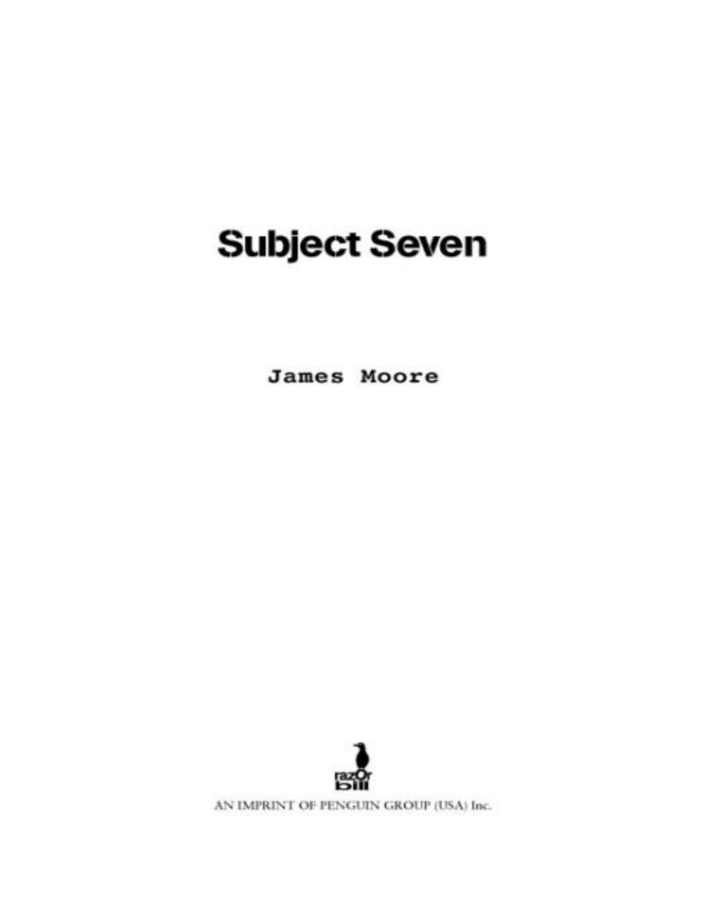 Cover of Subject Seven