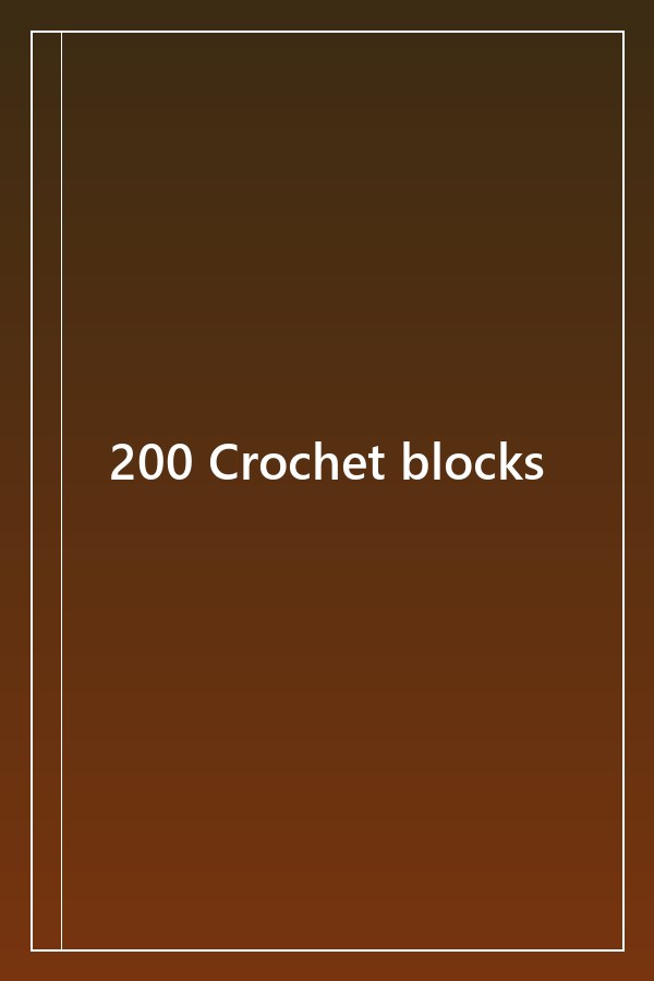 Cover of 200 Crochet blocks
