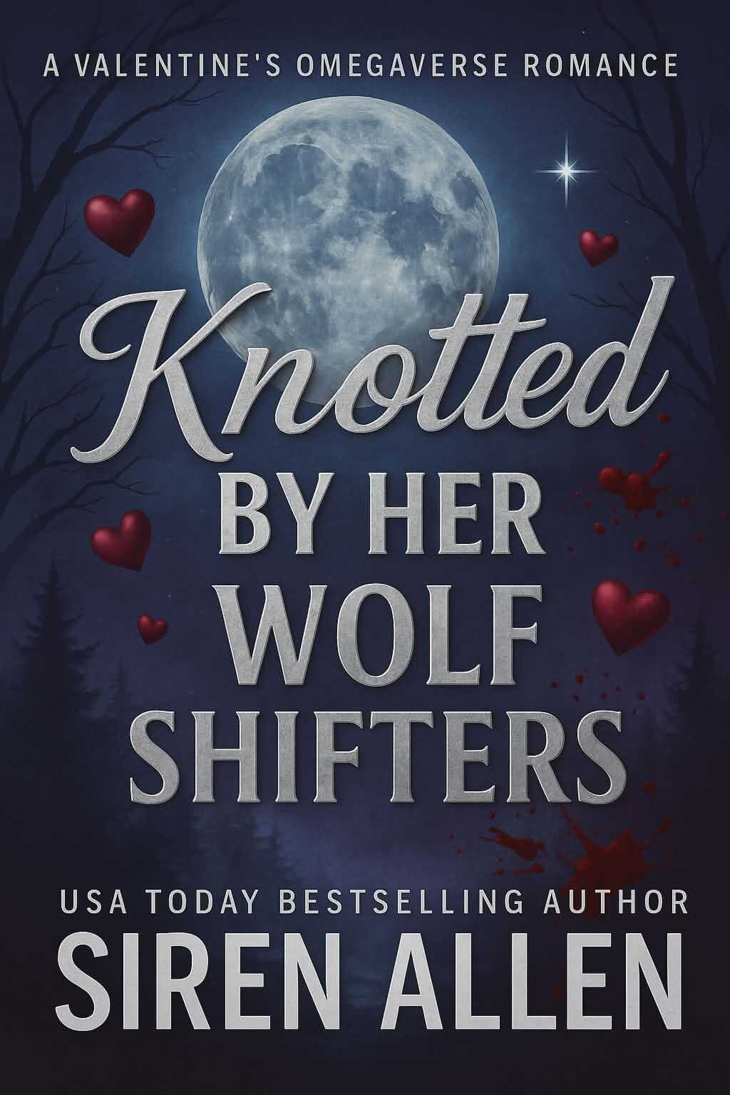 Cover of Knotted By Her Wolf Shifters: AMBW Omegaverse Romance