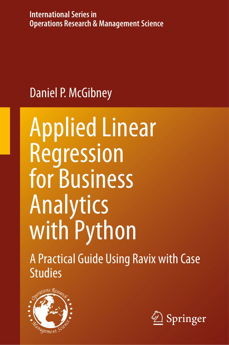 Cover of Applied Linear Regression for Business Analytics with Python