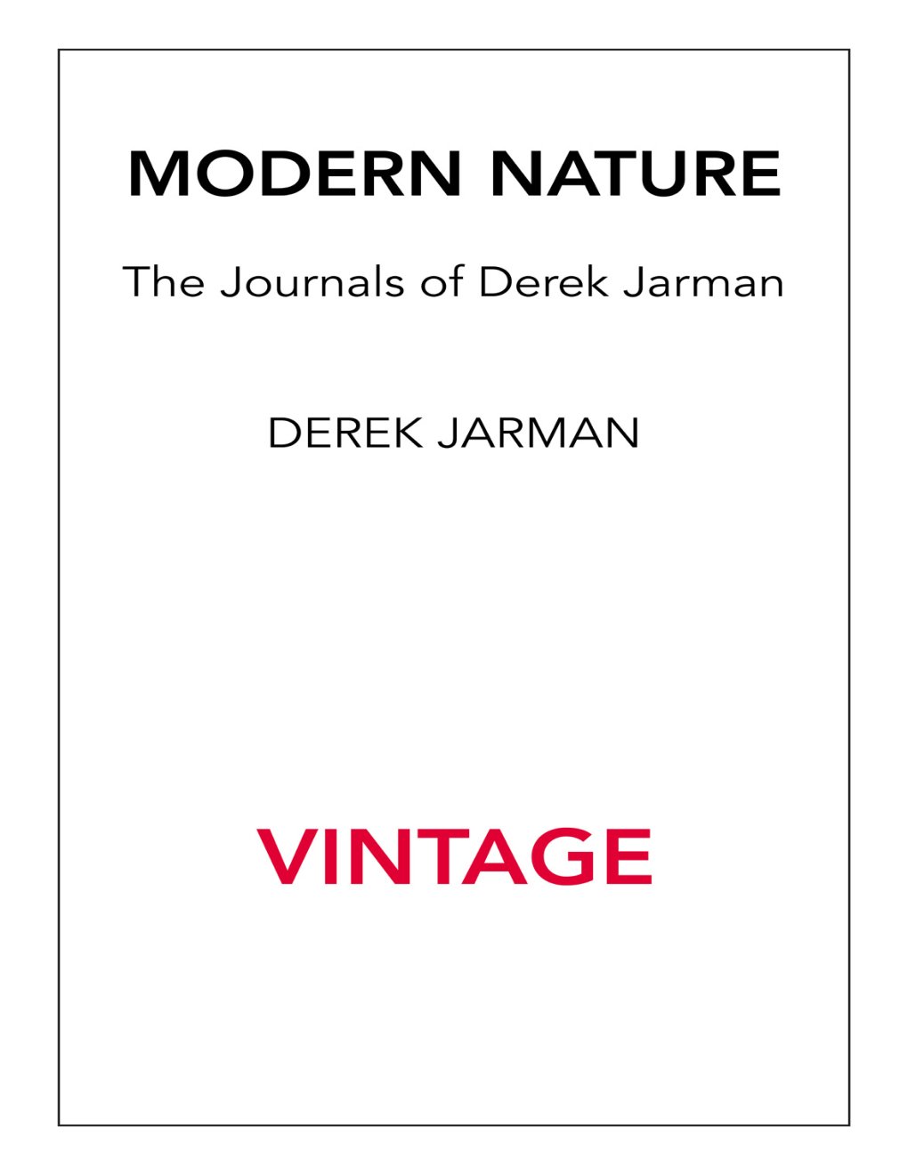 Cover of Modern Nature